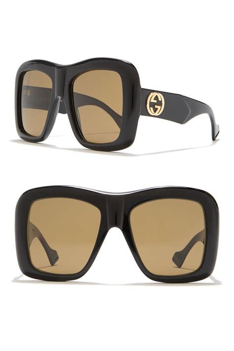 gucci oversized square-frame acetate sunglasses|Gucci unisex fashion 54mm sunglasses.